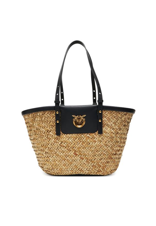 Pinko - PINKO Torebka Love Summer Basket PE 25 PLTT 103324 A1RL Beżowy. Kolor: beżowy