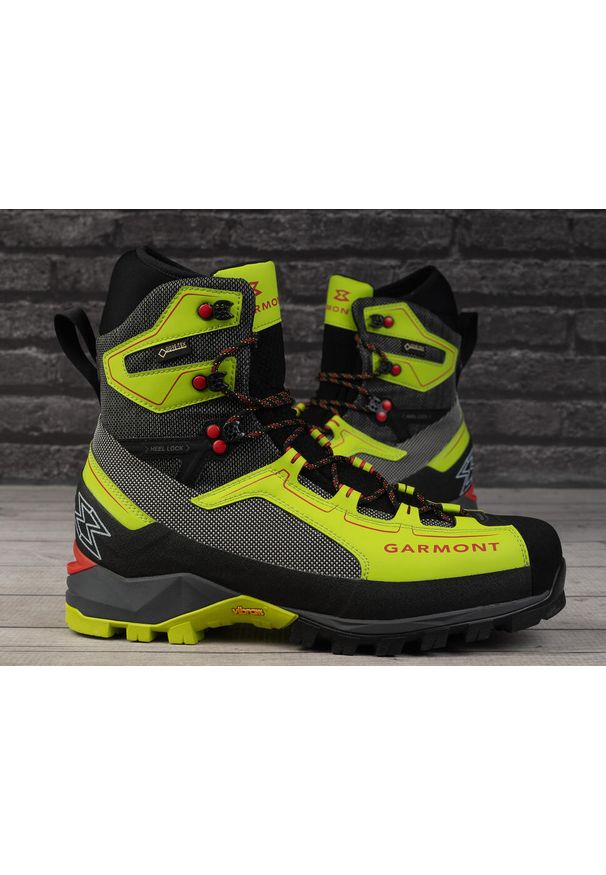 Buty unisex trekkingowe Garmont TOWER 2.0 EXTREME GTX. Kolor: czarny, żółty, zielony, szary, wielokolorowy. Sezon: zima