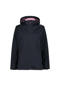 Kurtka przeciwdeszczowa damska z kapturem CMP. Typ kołnierza: kaptur. Kolor: wielokolorowy, szary, czarny, brązowy. Sport: turystyka piesza #1