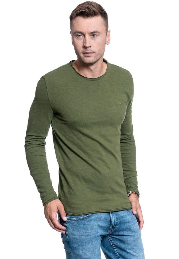 Mustang - MĘSKI LONGSLEEVE MUSTANG ANTON C TEXTURE 1009958 6348. Długość rękawa: długi rękaw