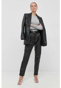 Guess sweter damski kolor szary lekki. Okazja: na co dzień. Kolor: szary. Materiał: materiał, dzianina, wiskoza. Długość rękawa: długi rękaw. Długość: długie. Styl: casual #2