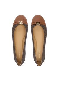 MICHAEL Michael Kors Baleriny Mandy Flat 40F5MAFP1L Brązowy. Kolor: brązowy. Materiał: skóra #5
