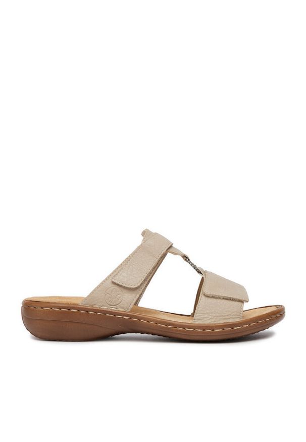 Rieker Klapki CEO-60885-62 Beżowy. Kolor: beżowy. Materiał: skóra