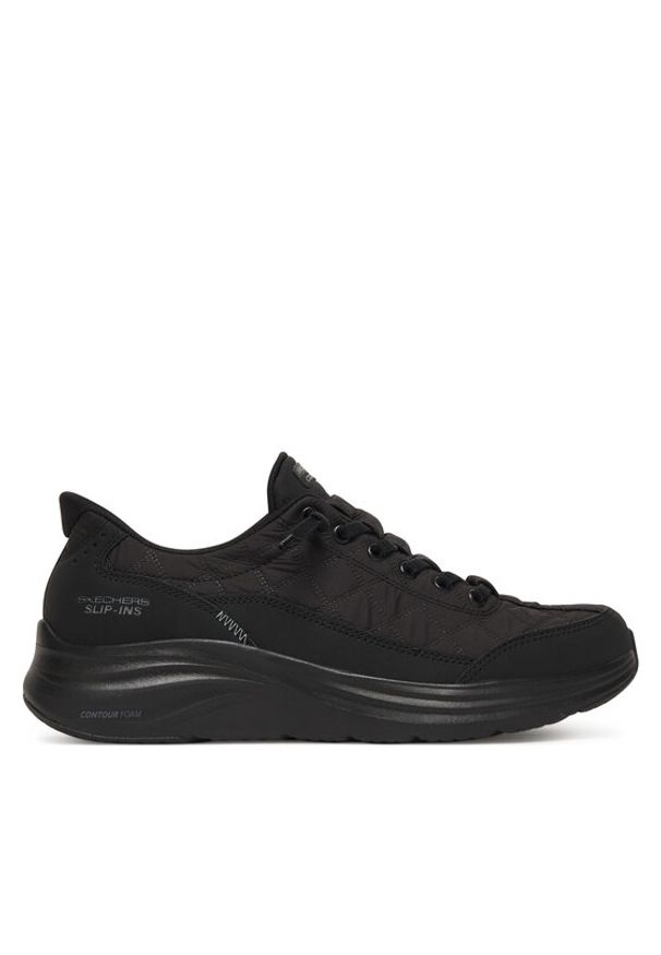 skechers - Skechers Sneakersy Contour Foam - Cozy Fit 150404/BBK Czarny. Kolor: czarny. Materiał: materiał