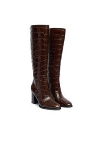 Guess Kozaki FLFPER LEP11 Brązowy. Kolor: brązowy. Materiał: skóra #4