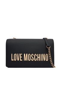 Love Moschino - LOVE MOSCHINO Torebka JC4192PP0NKD0000 Czarny. Kolor: czarny. Materiał: skórzane