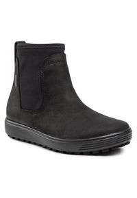ecco - ECCO Botki Soft 7 Tred W GORE-TEX 45046351052 Czarny. Kolor: czarny. Materiał: nubuk, skóra #3