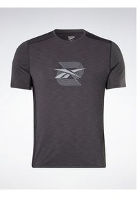 Reebok T-Shirt Activchill Graphic Move HS5933 Czarny Active Fit. Kolor: czarny. Materiał: syntetyk