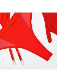 Intica - Komplet bielizny z regulowanymi paskami na specjalne okazje Latoria. Kolor: czerwony. Materiał: materiał #11