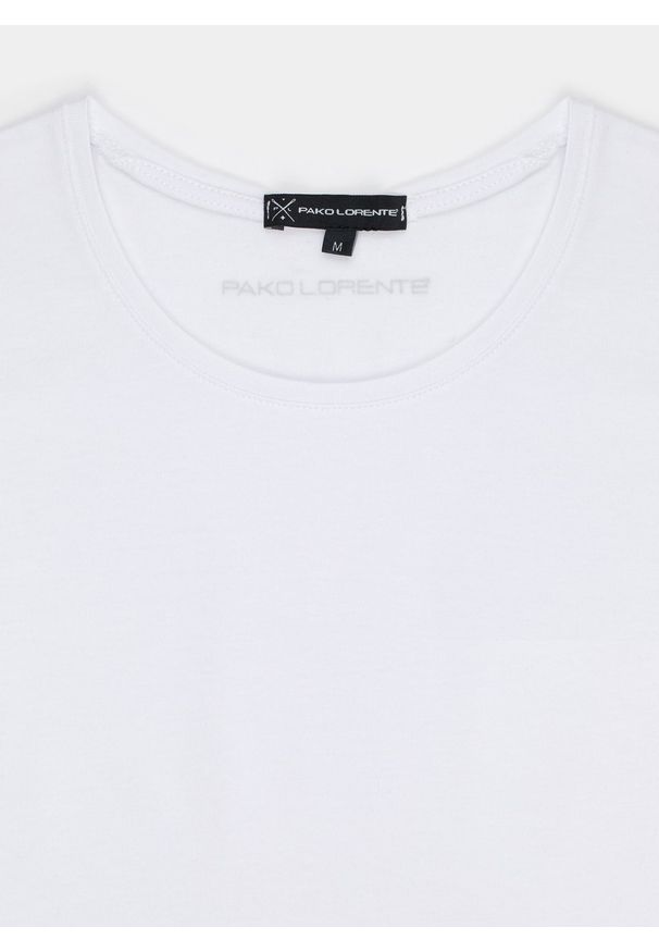 Pako Lorente - PAKO LORENTE – T-shirt męski DIEGO P000B-TL-006-B. Długość rękawa: długi rękaw. Długość: długie. Wzór: gładki. Styl: klasyczny