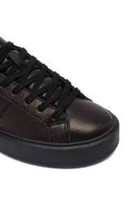 D.A.T.E. Sneakersy Hill Low Fur Platform W431-HPF-MN Czarny. Kolor: czarny. Materiał: skóra. Obcas: na platformie #6