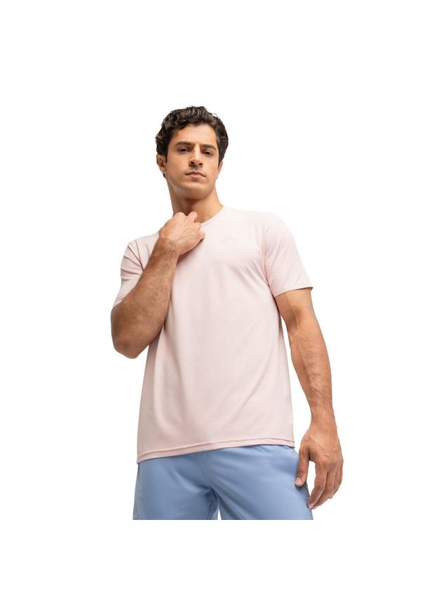 SIROKO - Męska techniczna koszulka tenisowa z krótkim rękawem Siroko Lob Pink. Kolor: różowy. Materiał: tkanina. Długość rękawa: krótki rękaw. Długość: krótkie. Sport: tenis