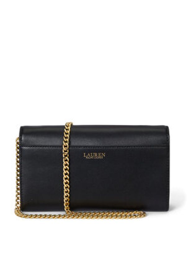 Lauren Ralph Lauren - LAUREN RALPH LAUREN Torebka 432980206001 Czarny. Kolor: czarny. Materiał: skórzane