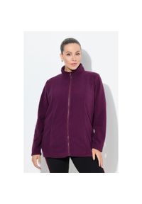 ULLA POPKEN - Damskie Bluza polarowa system modułowy do wpinania z recyklingu. Kolekcja: plus size. Kolor: czerwony. Materiał: poliester, materiał #1