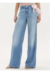 Guess Jeansy W4GA96 D5B92 Niebieski Wide Leg. Kolor: niebieski