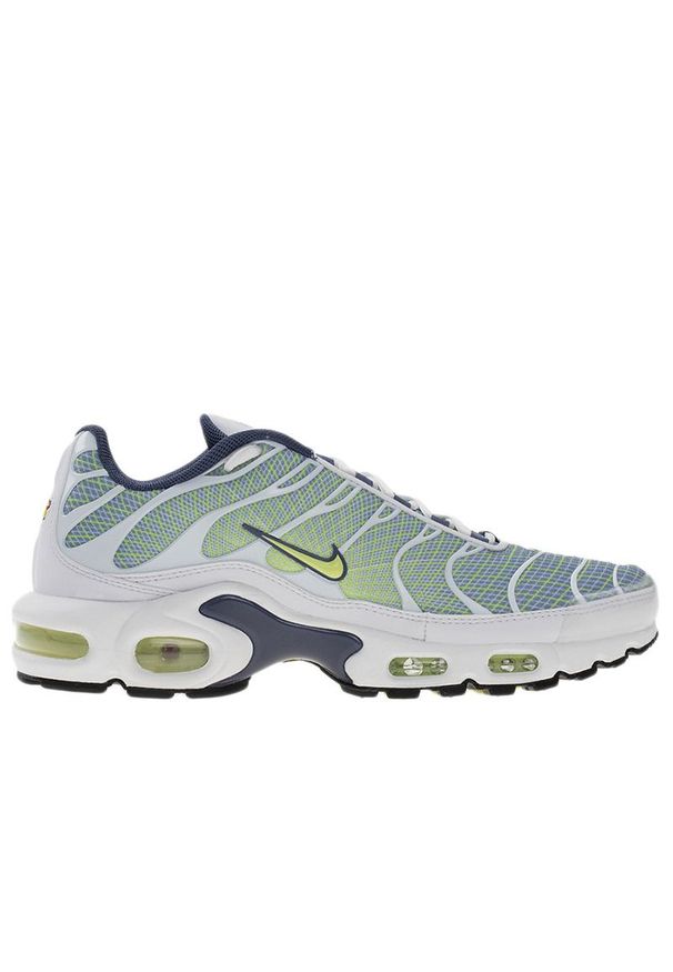Buty męskie Nike Air Max Plus HV6227-001 - białe. Kolor: biały. Materiał: guma, syntetyk, materiał. Szerokość cholewki: normalna. Sezon: lato. Model: Nike Air Max