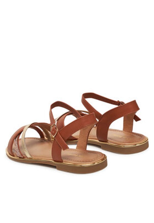 Clara Barson Sandały WS5551-7A Brązowy. Kolor: brązowy. Materiał: materiał