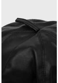 Sisley czapka kolor czarny z cienkiej dzianiny. Kolor: czarny. Materiał: dzianina #4