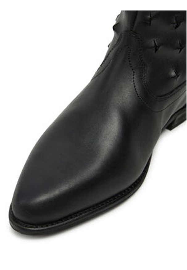 Bronx Kowbojki Kendr-A 47586-H Czarny. Kolor: czarny. Materiał: skóra