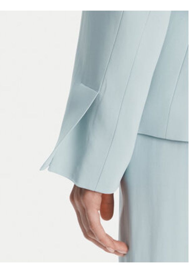 Pinko - PINKO Marynarka 104930 A213 Błękitny Regular Fit. Kolor: niebieski. Materiał: wiskoza