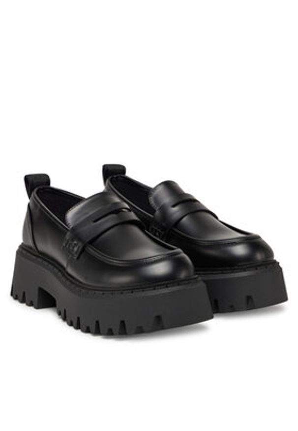 Buffalo Loafersy Aspen Loafer 1624079 Czarny. Kolor: czarny. Materiał: skóra