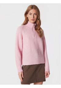 Moss Copenhagen Sweter Nenaya 17397 Różowy Regular Fit. Kolor: różowy. Materiał: syntetyk