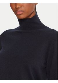 Weekend Max Mara Golf Kiku 2525366012 Granatowy Regular Fit. Typ kołnierza: golf. Kolor: niebieski. Materiał: jedwab #4