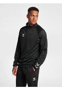 kurtka hmlpro half zip Hummel. Kolor: czarny. Materiał: polar, poliester. Sport: fitness