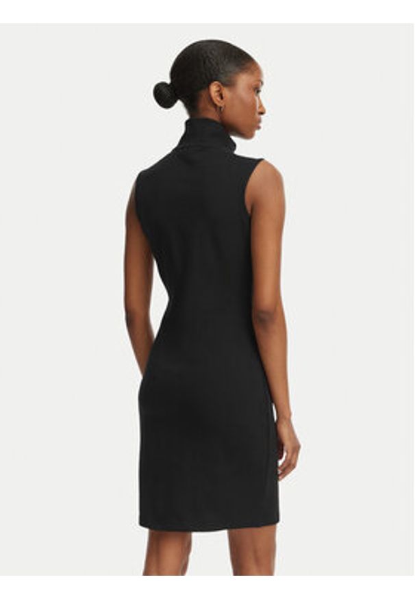 Hugo - HUGO Sukienka codzienna Nuzippo 50558614 Czarny Extra Slim Fit. Okazja: na co dzień. Kolor: czarny. Materiał: bawełna. Typ sukienki: proste. Styl: casual