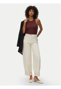 Vero Moda Jeansy Zelda 10339347 Beżowy Wide Leg. Kolor: beżowy #2