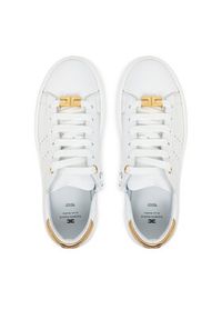 Elisabetta Franchi Sneakersy F4-A9E-0034 S Biały. Kolor: biały. Materiał: skóra #3