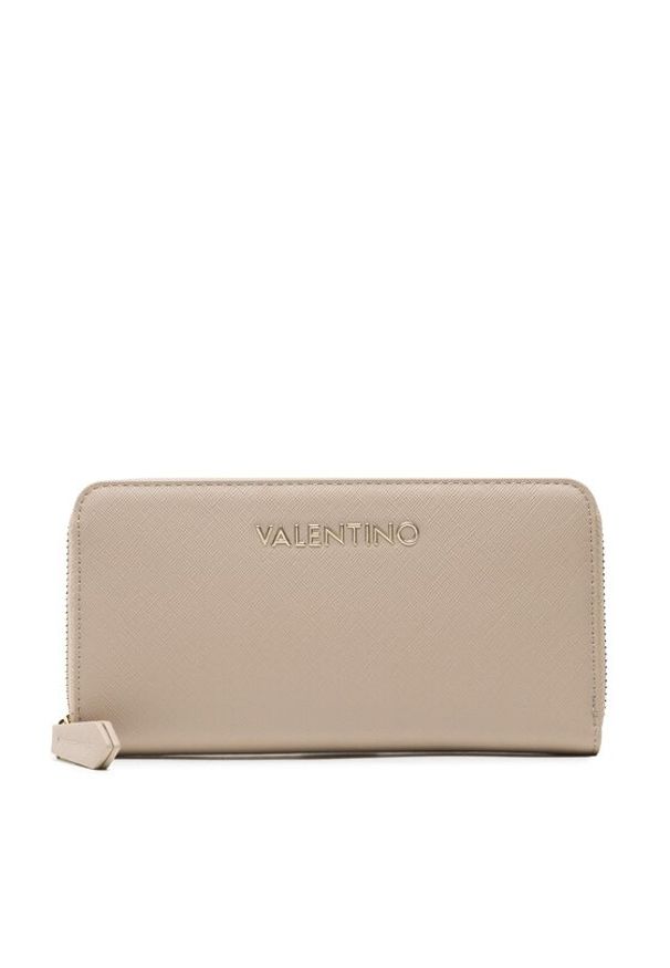VALENTINO - Valentino Portfel Zero VPS7B3155 Beżowy. Kolor: beżowy. Materiał: skóra
