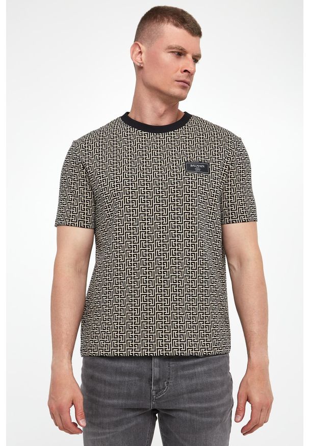 Balmain - T-shirt męski logowany BALMAIN