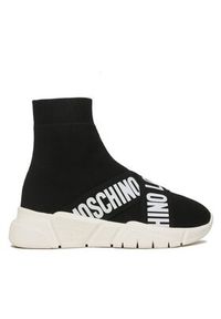 Love Moschino - LOVE MOSCHINO Sneakersy JA15263G1HIZ500A Czarny. Kolor: czarny. Materiał: materiał #4