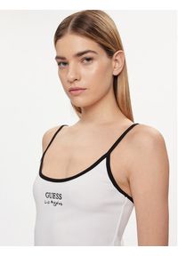 Guess Sukienka codzienna E4GK00 KBP41 Biały Slim Fit. Okazja: na co dzień. Kolor: biały. Materiał: bawełna. Typ sukienki: proste. Styl: casual #3