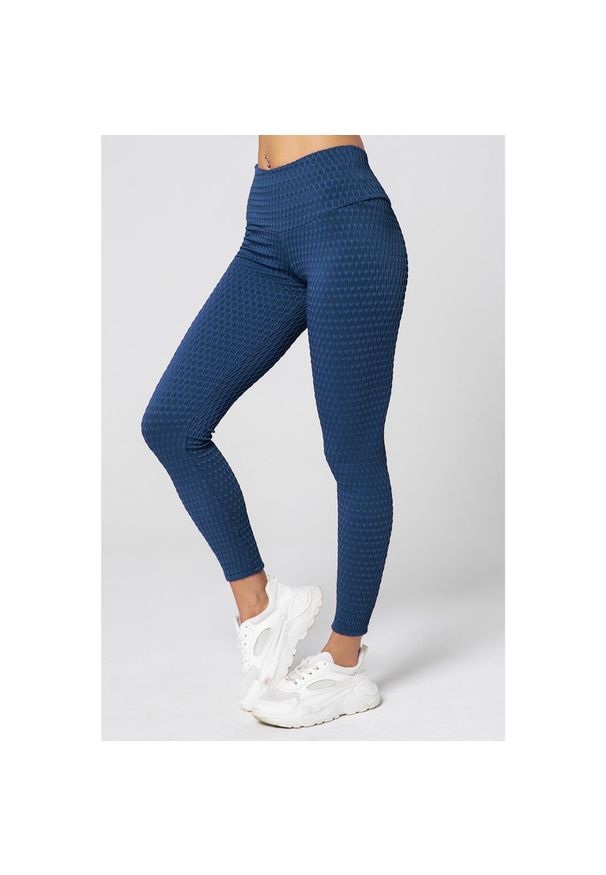 ROUGH RADICAL - Legginsy antycellulitowe fitness damskie Rough Radical Impulse. Kolor: niebieski. Sport: fitness