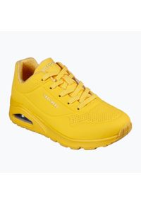 skechers - Buty na co dzień damskie SKECHERS UNO STAND ON AIR eko skóra. Okazja: na co dzień. Kolor: zielony. Materiał: skóra. Model: Skechers Sport. Sport: turystyka piesza