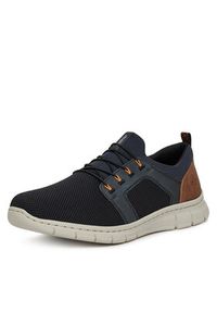 Rieker Sneakersy B7796-14 Granatowy. Kolor: niebieski. Materiał: materiał #6