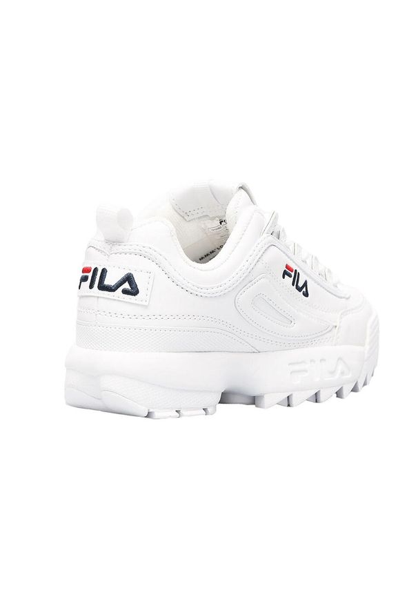 Fila - Trenerzy Disruptor Dla Kobiet. Okazja: na spacer. Kolor: biały. Sport: turystyka piesza