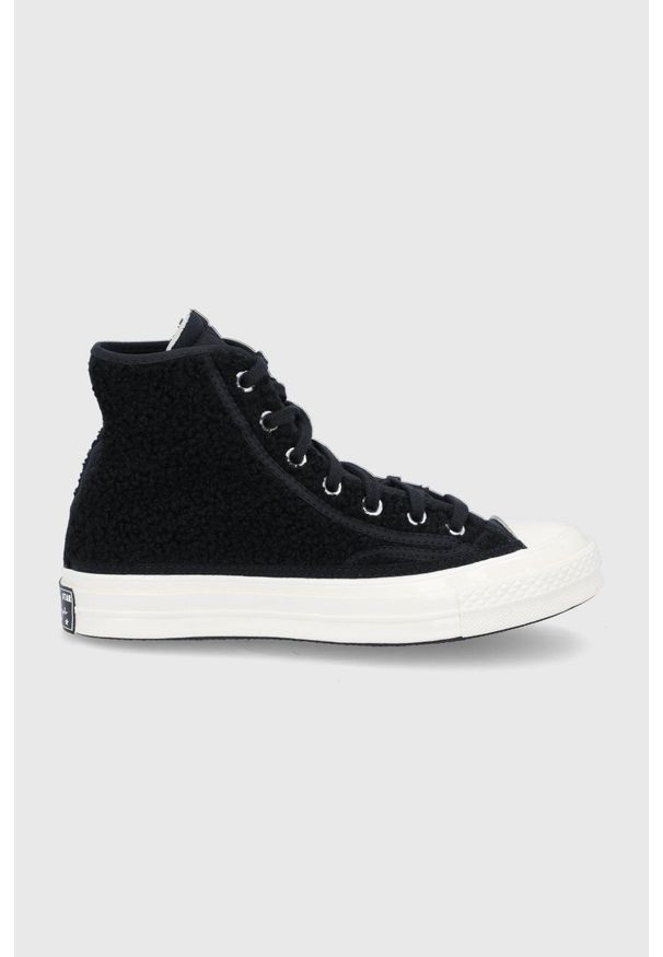Converse - Trampki. Nosek buta: okrągły. Zapięcie: sznurówki. Kolor: czarny. Materiał: guma. Szerokość cholewki: normalna