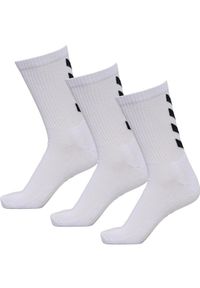 Zestaw skarpet sportowych dla dorosłych Hummel Fundamental 3-Pack Sock. Kolor: biały