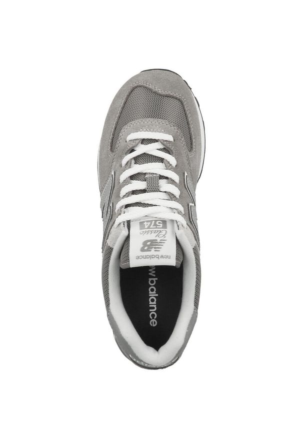 Buty do chodzenia damskie New Balance 574. Kolor: szary. Materiał: zamsz, materiał, syntetyk. Szerokość cholewki: normalna. Model: New Balance 574. Sport: turystyka piesza