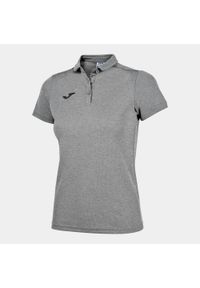 Koszulka polo do tenisa damska Joma Hobby. Typ kołnierza: polo. Kolor: szary. Sport: tenis #1