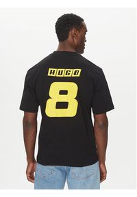 Hugo - HUGO T-Shirt Nebulop 50541252 Czarny Regular Fit. Kolor: czarny. Materiał: bawełna