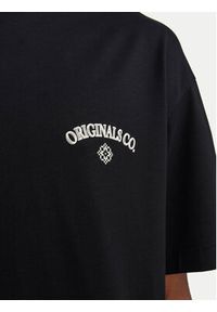 Jack & Jones - Jack&Jones T-Shirt Santorini 12251776 Czarny Wide Fit. Kolor: czarny. Materiał: bawełna #8