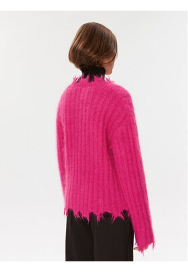 Herskind Sweter Caleb 4923970 Różowy Regular Fit. Kolor: różowy. Materiał: wełna