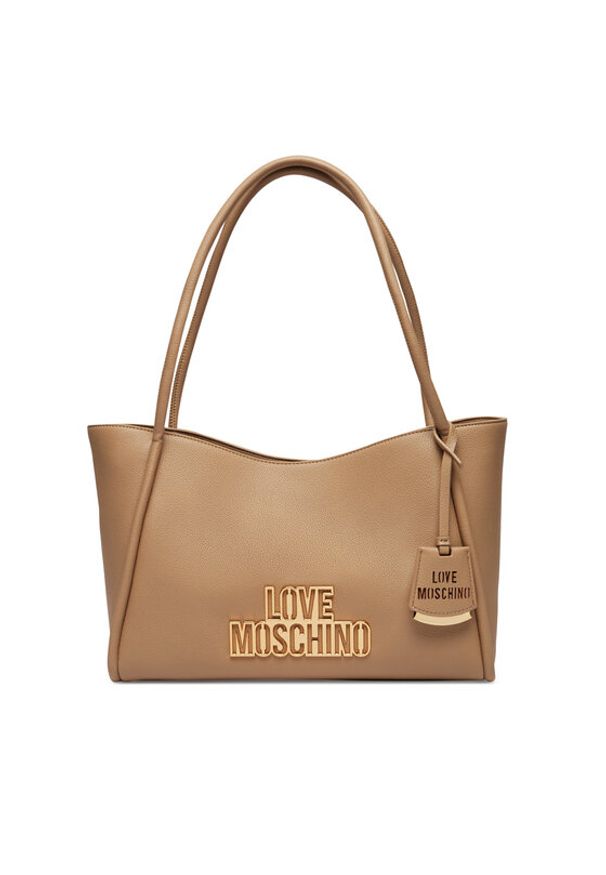 Love Moschino - LOVE MOSCHINO Torebka JC4334PP0LKO0106 Beżowy. Kolor: beżowy. Materiał: skórzane