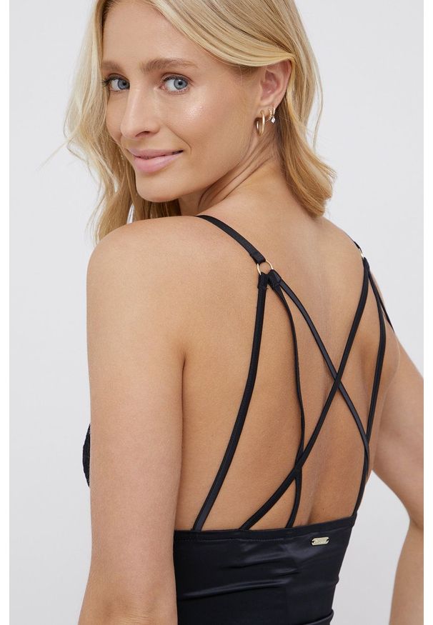 Guess - Body. Kolor: czarny. Materiał: koronka, materiał