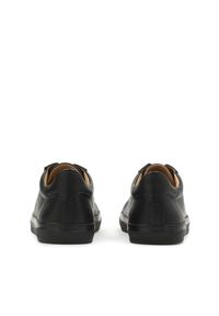 Kazar - Czarne sneakersy damskie. Kolor: czarny. Materiał: skóra. Szerokość cholewki: normalna. Wzór: gładki #7