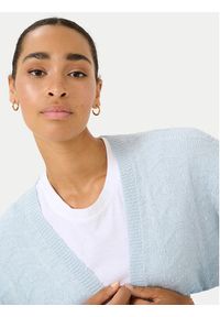 Kaffe Kardigan Kaemria 10506359 Niebieski Regular Fit. Kolor: niebieski. Materiał: bawełna, syntetyk #5